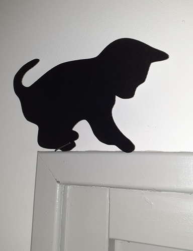 Décoration de porte - Chat